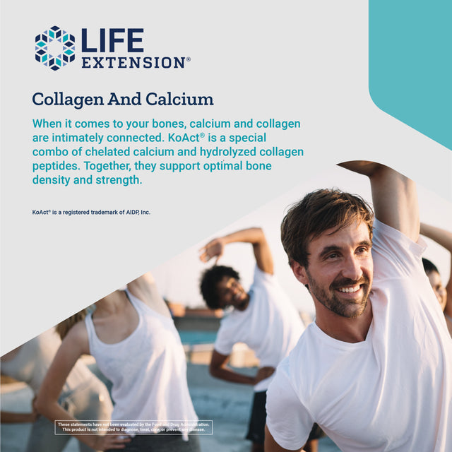 Life Extension Bone Strength Collagen Formula - Optimize Bone Strength & Flexibility - Gluten-Free, Non-Gmo – 120 Capsules