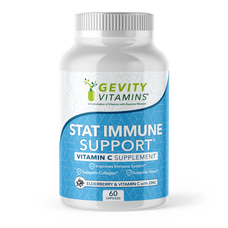 Gevity Vitamins Stat Immune Booster: Immune Support Elderberry Supplement, 60 Capsules