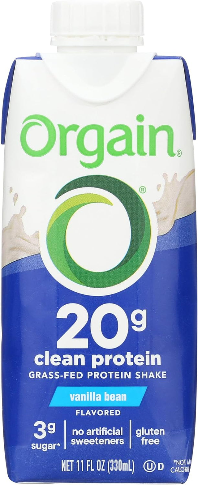 Orgain Whey Protein Shake Vanilla Bean, 11 Oz