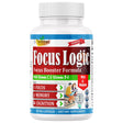 Focuslogic Brain Supplement for Memory and Focus, Nootropics for Concentration, Energy, Cognitive, & Mental Clarity, Memory Supplements for Seniors & Adults, Energy & Mood Booster- 90 Capsules