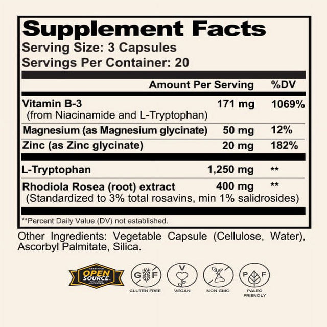 Serotonin for Brain (60 Capsules) *EN