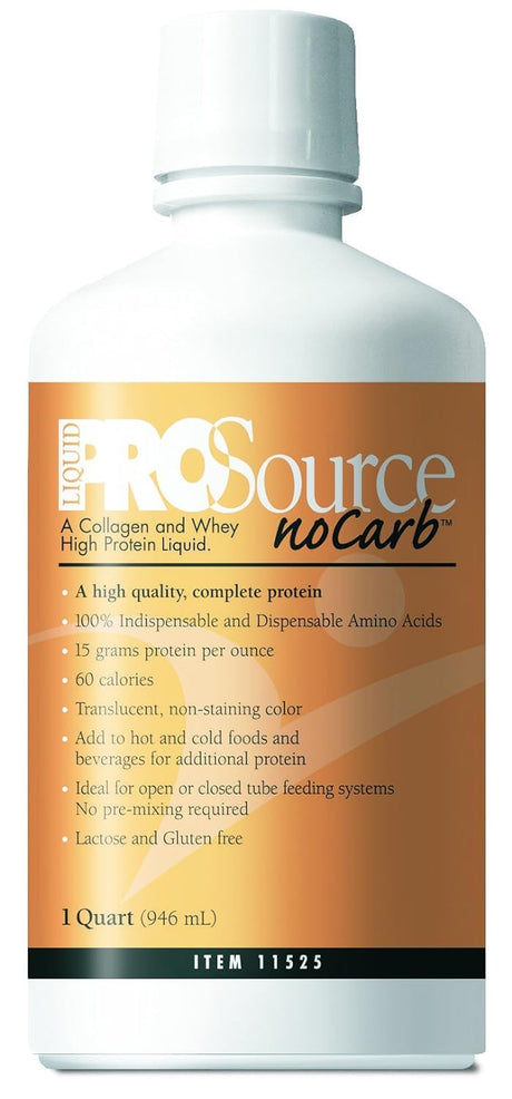 Prosource Nocarb Protein Supplement Unflavored 32 Oz. Bottle Concentrate, 11525 - Sold By: Pack of One