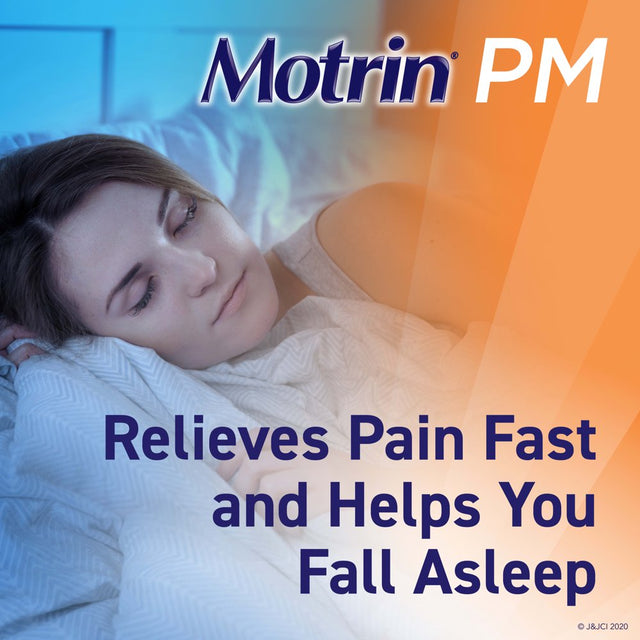 Motrin PM Caplets, 200 Mg Ibuprofen & 38 Mg Sleep Aid, 80 Ct