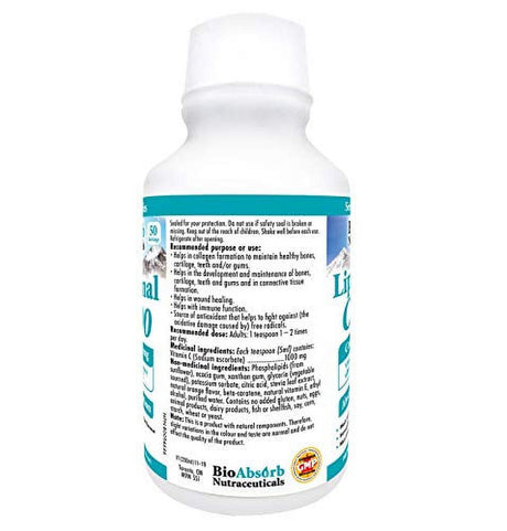 Liposomal Vitamin C 1000Mg. 8.5 Oz. 50 Servings of Liquid Vitamin C. Non GMO. Soy-Free. Vegan. Natural Orange Flavour