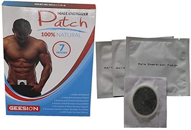 Bigger Penis Harder and Longer Lasting Erections Advanced Male Energizer Transdermal Patch Technology Herbal 100% Natural One Box (7 Patches) (1)