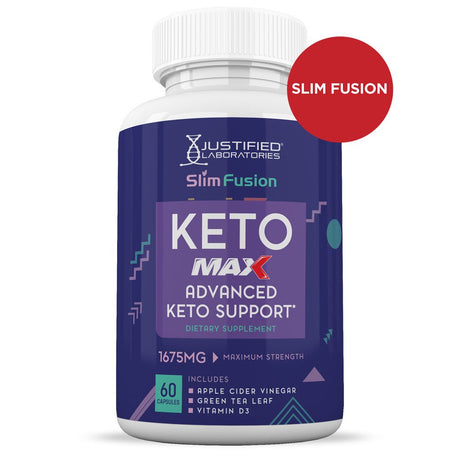 (10 Pack) Slim Fusion Keto ACV MAX Pills 1675Mg Alternative to Gummies Dietary Supplement 600 Capsules