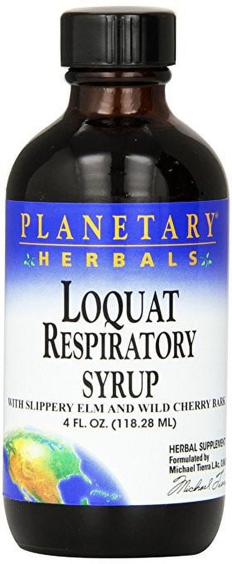 Planetary Herbals Loquat Respiratory Syrup, 4 Fl Oz