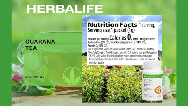 Herbalife N-R-G Nature'S Raw Guarana Tea: Nature'S Raw Guarana (2.1 Oz) Boosts the Feeling of Energy, Naturally Flavored, Instant, 0 Calories