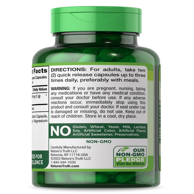 Beet Root Capsules | 1000Mg | 90 Pills | Herbal Extract | Gluten Free & Non-Gmo Supplement | by Nature'S Truth