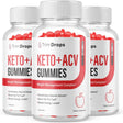 (3 Pack) Trim Drops Keto ACV Gummies - Supplement for Weight Loss - Energy & Focus Boosting Dietary Supplements for Weight Management & Metabolism - Fat Burn - 180 Gummies