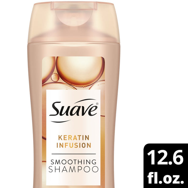 Suave Keratin Infusion Smoothing Shampoo for Frizzy Hair 12.6 Fl Oz