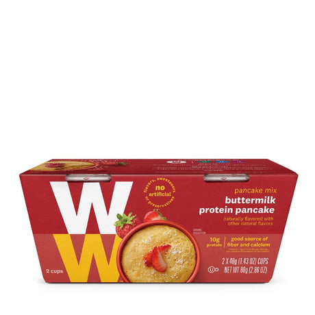 WW Buttermilk Protein Pancake - High Protein, 3 Smartpoints - 1 Box (2 Count Total) - Weight Watchers Reimagined