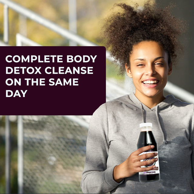 Omni Detox Cleanse Drink - Full Body Detox Juice - Grape Flavor - 100% Naturally Formulated Whole Body Detox System - Quick Body Cleanse Enriched with Vitamins & Minerals, 16 Oz - Two Pack