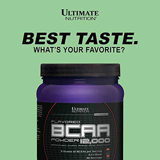 Ultimate Nutrition Flavored BCAA 12,000 Powder ,Amino Acid Supplements -60 Servings