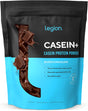 LEGION Casein+ Chocolate Pure Micellar Casein Protein Powder - Non-Gmo Grass Fed Cow Milk, Natural Flavors & Stevia, Low Carb, Keto Friendly - Best Pre Sleep (PM) Slow Release Muscle Recovery 2Lb