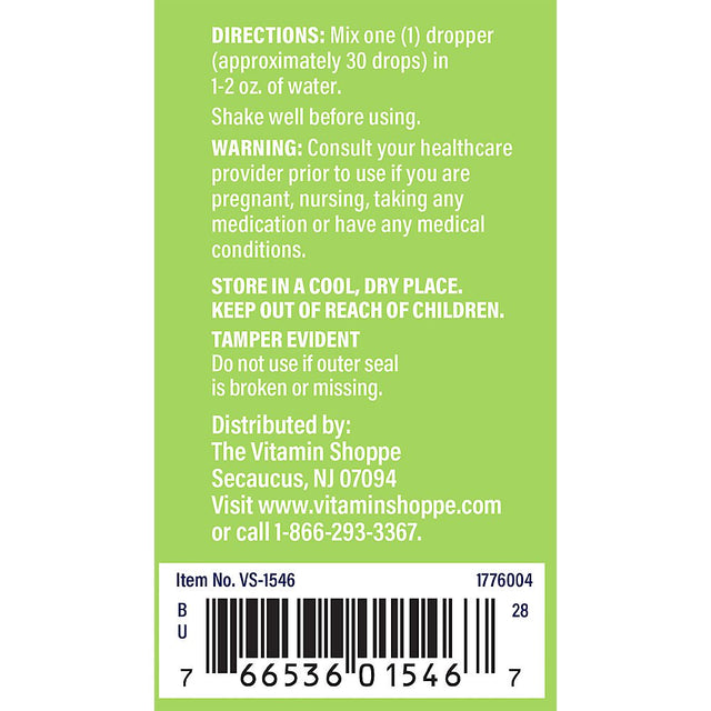 The Vitamin Shoppe Organic Milk Thistle Extract 1,000MG (Silybum Marianum),Herbal Supplement That Supports Liver Health, Cleanse & Detox (2 Fluid Ounces Liquid)