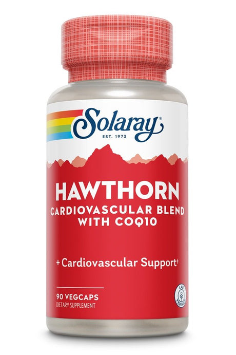 Solaray Hawthorn Cardiovascular Blend with COQ10 -- 90 Vegcaps