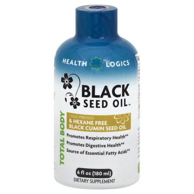 Health Logics Black Cumin Seed Oil - Promotes Healthy Immune Response and Respiratory Health* - 180 Ml