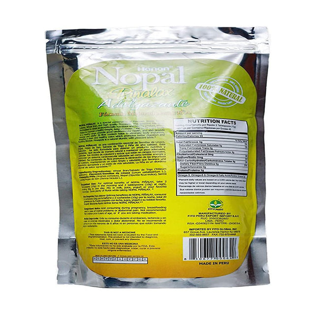 NOPAL PINALAX | 100% Natural High Fiber Blend | 1Lb / 454G | Naturally Aids in Cleansing the Colon | Improved Digestion and Increased Energy