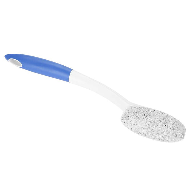 Long Handle Remove Dead Skin Cutin Foot Rasp File Foot Brush with Scrubbing Pumice Stone Foot Massage Cleaner for Wet Dry Feet Beauty Foot Care Tool