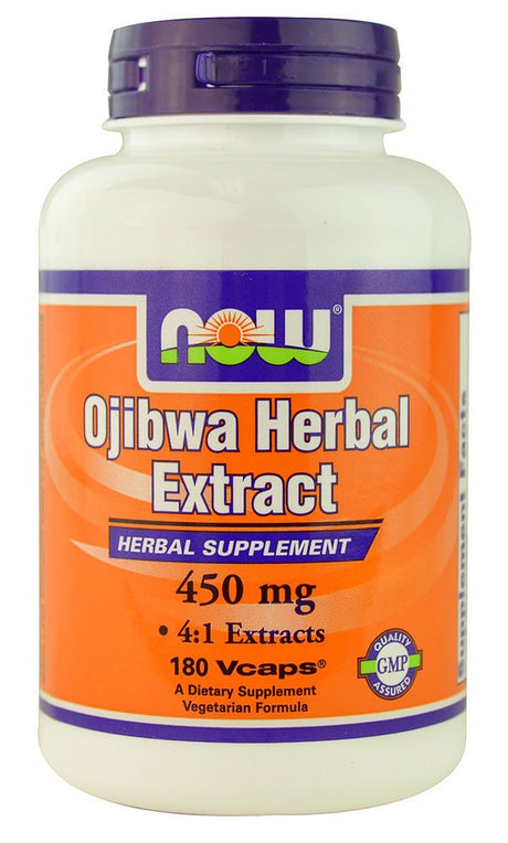 Now Foods Ojibwa Herbal Extract -- 450 Mg - 180 Veg Capsules