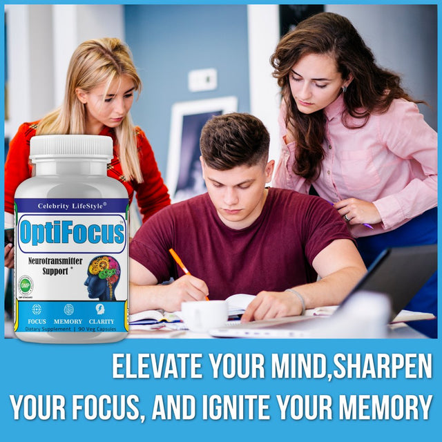 Optifocus Brain Booster for Mental Clarity for Men & Women- Best Brain Supplement and Memory Pills for Brain Health Mental Focus and Energy Booster