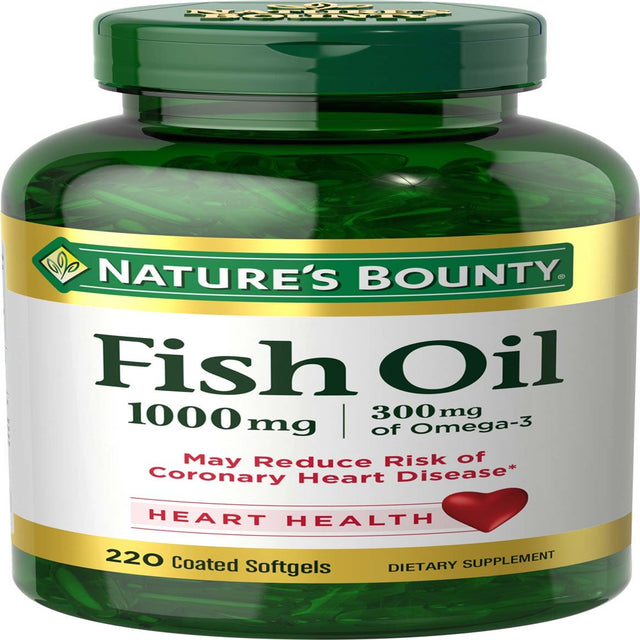 Nature'S Bounty Fish Oil 1000 Mg Coated Softgels 440 Count (2X220Ct)