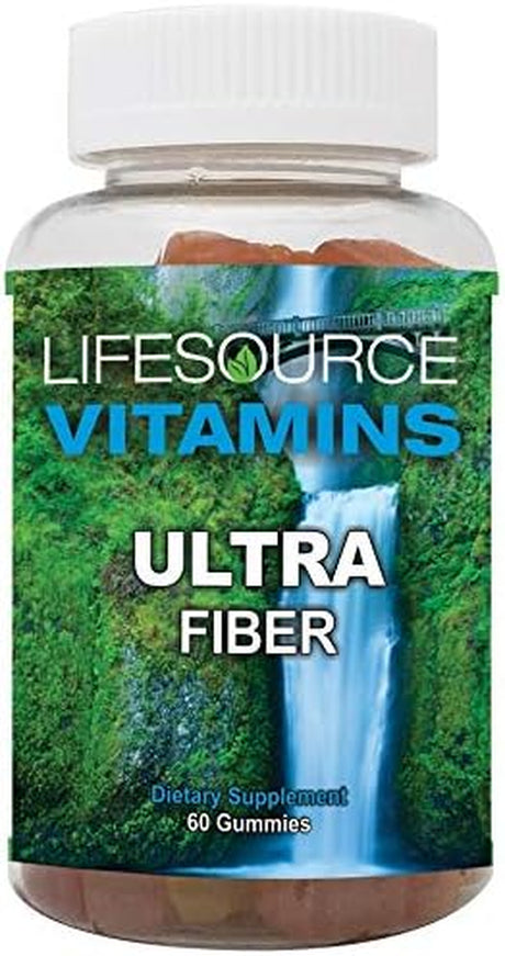 Lifesource Vitamins Ultra Fiber -60 Gummies - Vegetarian - Gluten Free - Highly Absorbable