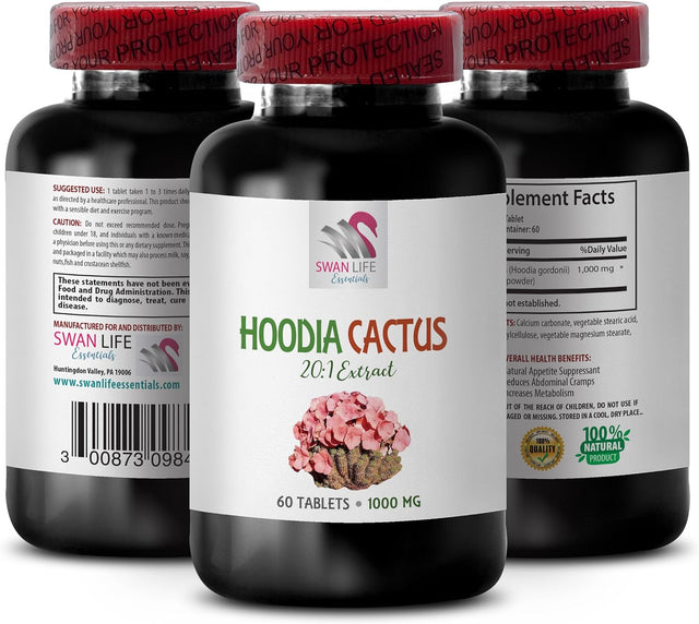 Hoodia Gordonii Appetite Suppressant - HOODIA CACTUS 20:1 EXTRACT - Fat Burner Supplement - Energy Booster Pills - Hoodia Gordonii Extract - Hoodia Supplement - Hoodia Gordonii Pills - 2B 120 Tablets