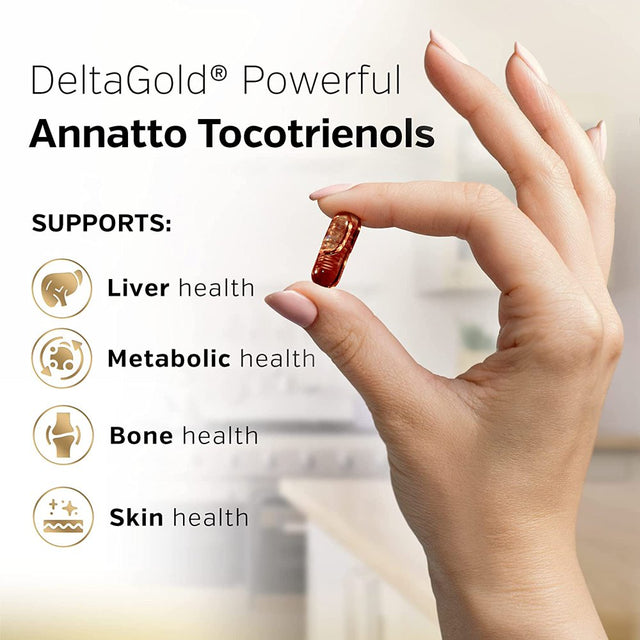 Premium Annatto Tocotrienol Supplement – Vitamin E Tocotrienols with Deltagold – Tocotrienols Vitamin E 300 Mg – Supports Liver, Immune & Heart Health - Delta + Gamma Tocotrienols (30 Liquid Capsules)