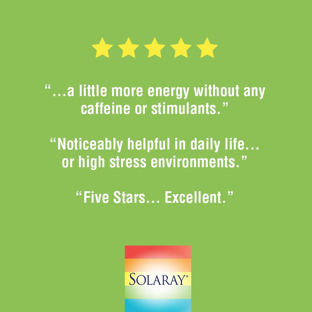 Solaray Eleuthero 425 Mg | Adaptogen for Healthy Stress, Stamina & Mental Alertness Support | 100 Vegcaps