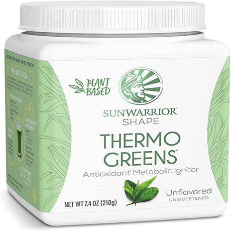 Sunwarrior Thermo Greens Blend Powder | Supergreens Powder Mix Metabolism Booster 7.4 Oz