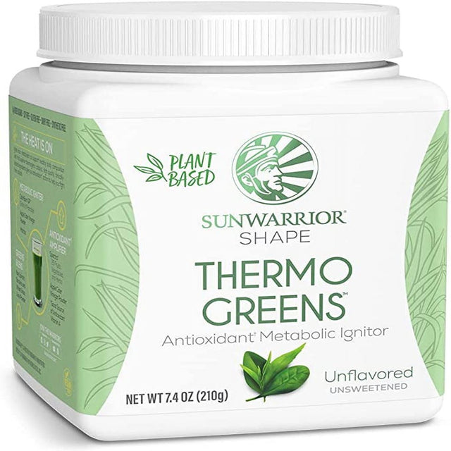 Sunwarrior Thermo Greens Blend Powder | Supergreens Powder Mix Metabolism Booster 7.4 Oz