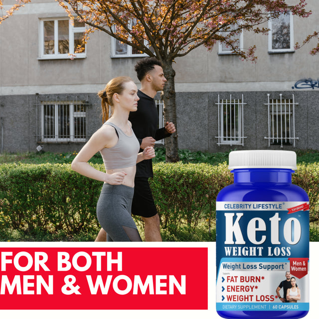 Keto Pills - Advanced Weight Management, Energy, and Appetite Support - Keto Fast Exogenous Ketones Supplement for Improved Focus and Stamina for Women & Men- (60 Capsules) by Celebrity Lifestyle