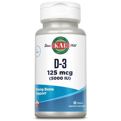 KAL Ultra D3, Tablet (Btl-Plastic) 5000IU 60Ct