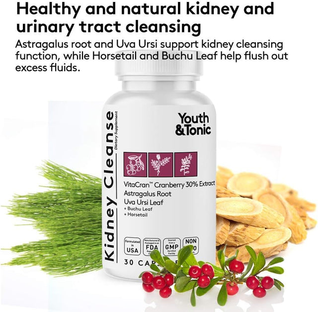 Youth & Tonic Candease Matrix Pills & Kidney Cleanse Bundle 2 Pack | Supports Body Cleansing and Maintains Urinary Tract & Bladder Health