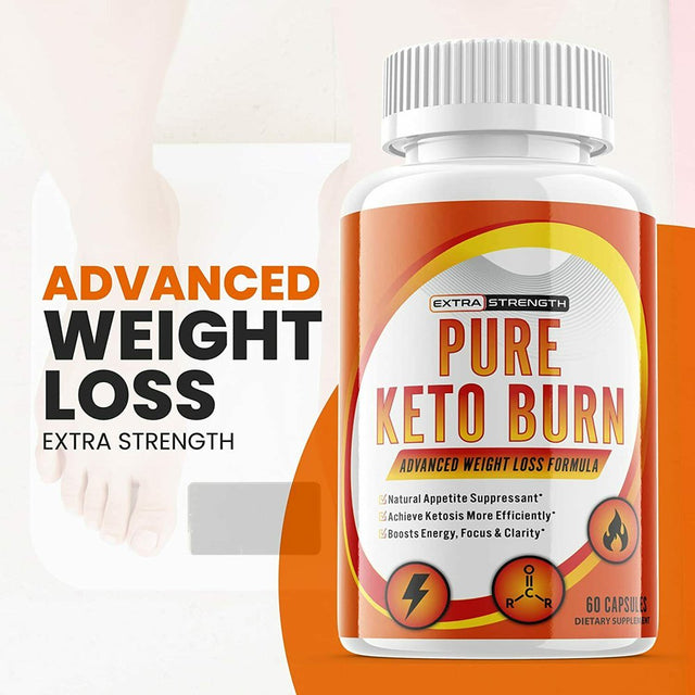 (3 Pack) Pure Keto Burn - Supplement for Weight Loss - Energy & Focus Boosting Dietary Supplements for Weight Management & Metabolism - Advanced Fat Burn Raspberry Ketones Pills - 180 Capsules