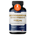 Gade Nutrition Ashwagandha Supplements - Extra Strength 6000Mg, Stress Relief Formula, Natural Mood, Focus, Energy & Immune Support - Herbal Supplement, 120 Veggie Cap