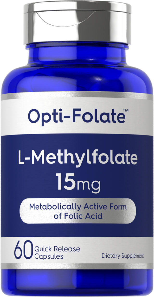 L Methylfolate 15Mg | 60 Capsules | Methyl Folate 5-MTHF | by Opti-Folate