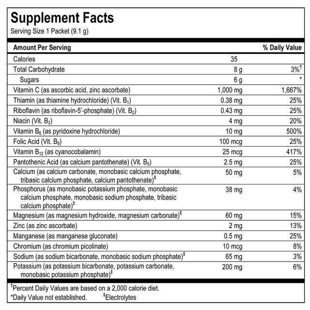 Emergen-C Vitamin C 1,000 Mg. Tangerine Flavor Drink Mix, 90 Packets