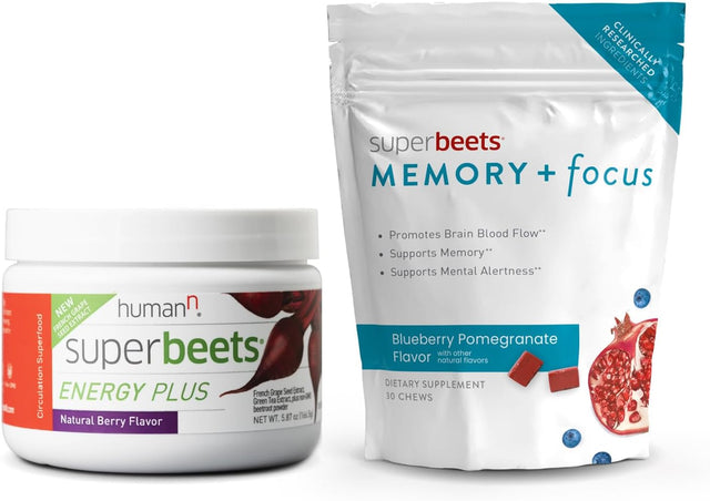 Humann Superbeets Energy plus & Memory + Focus Chews