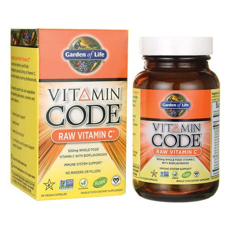 Garden of Life Vitamin Code, RAW Vitamin C, 60 Vegan Capsules