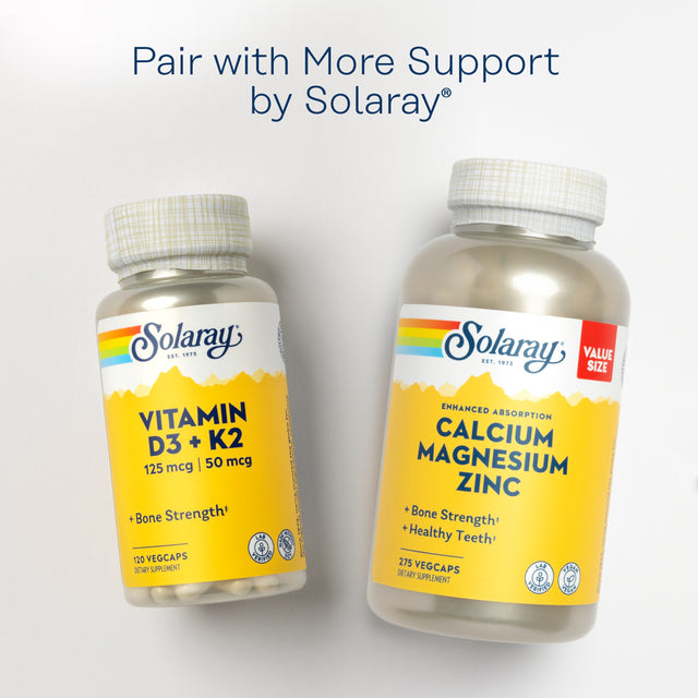 Solaray Spectro Multivitamin with Iron | Cal/Mag, Energizing Greens & Herbs with Digestive Enzymes | 360 Caps | 60 Serv.