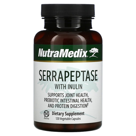 Nutramedix Serrapeptase with Inulin, 120 Vegetable Capsules