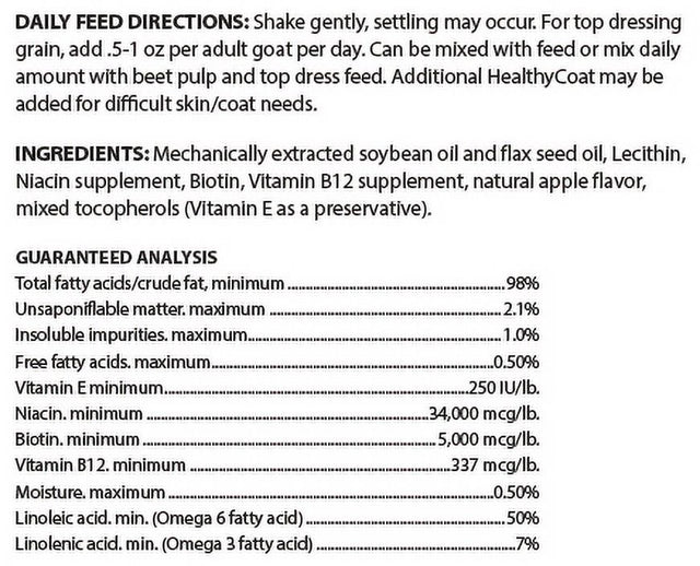 Goat Formula Highly Digestible Essential Fatty Acids Vitamin E No Preservatives