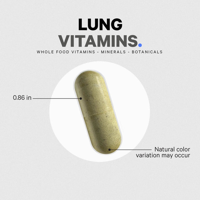 Codeage Lungs Vitamins, Milk Thistle, Zinc, Magnesium, Ginger, Mushrooms, Peppermint & Organic Herbs, 90 Ct