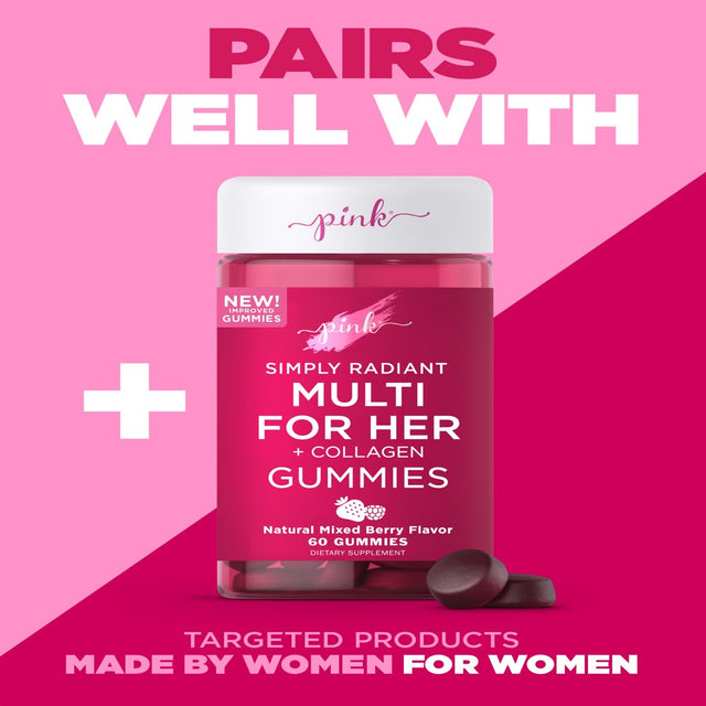 Pink Probiotics for Women | 50 Veggie Capsules | 5 Billion CFU | plus Cranberry | Vegetarian, Non-Gmo & Gluten Free Supplement