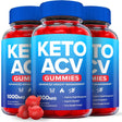 (3 Pack) Blue Burn Keto ACV Gummies - Supplement for Weight Loss - Energy & Focus Boosting Dietary Supplements for Weight Management & Metabolism - Fat Burn - 180 Gummies