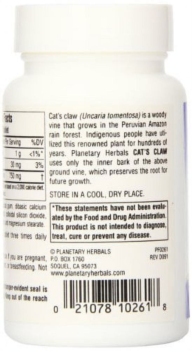 Planetary Herbals Cat'S Claw 750 Mg 42 Tablet