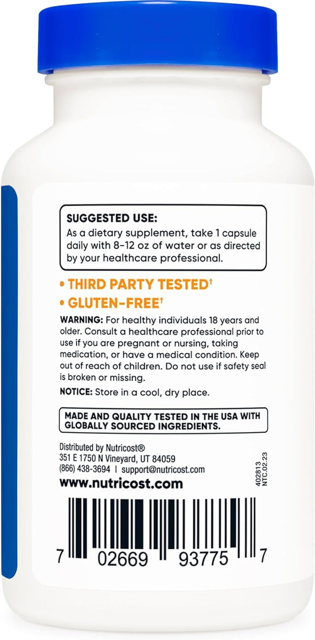 Nutricost N-Acetyl L-Tyrosine (NALT) 350Mg, 120 Capsules - Gluten Free, Non-Gmo